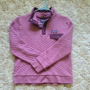 Patagonia Quilted Snap-T Pullover in Dusty Rose
